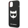 Oryginalne Etui IPHONE 14 PLUS Karl Lagerfeld Hardcase Silicone Choupette Head Magsafe czarne