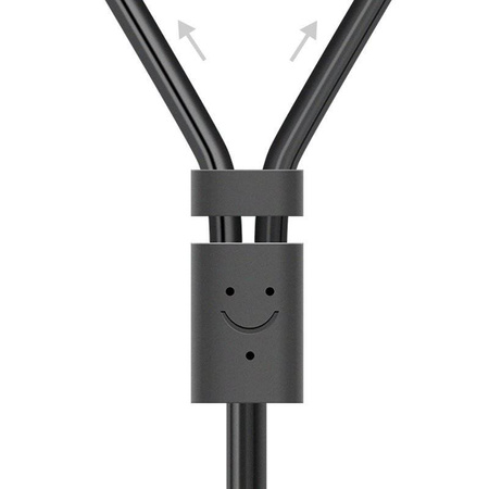 Ugreen kabel przewód audio 3,5 mm mini jack (żeński) - 2RCA (męski) 25 cm szary (AV102 10561)
