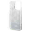 Original Handyhülle IPHONE 14 PRO Karl Lagerfeld Hardcase Liquid Glitter Monogram (KLHCP14LLMNMK) schwarz
