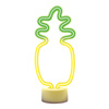 Neon na podstawce LED ANANAS pomarańczowo zielony USB-C FSC-12 Forever Light