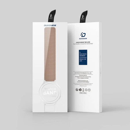 Dux Ducis Magnetic Strap Band For Samsung Galaxy Watch / Huawei Watch / Honor Watch / Xiaomi Watch (22mm band) Magnetic Band Gold (Milanese Version)