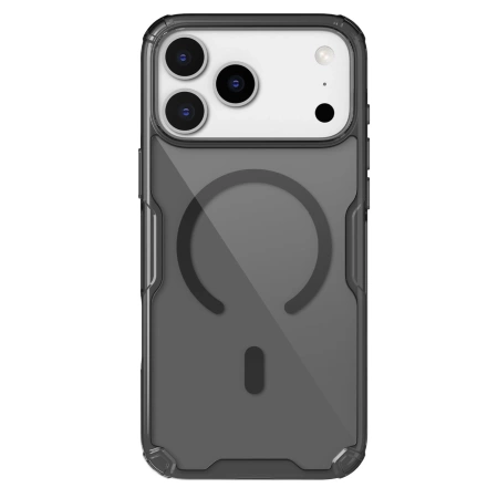 Nillkin Nature TPU Pro Magnethülle kompatibel mit MagSafe für iPhone 17 Pro Max - Translucent Black