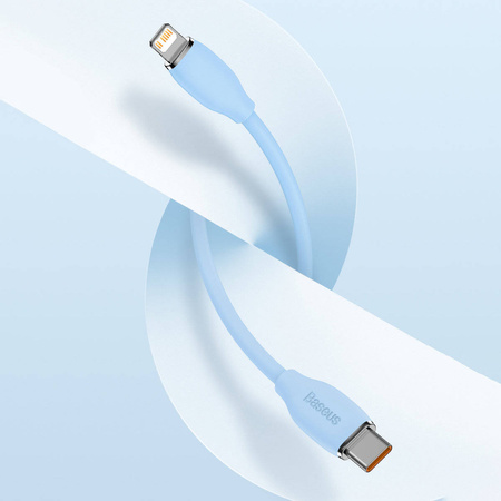 Baseus cable, USB Type C - Lightning 20W cable, 1.2 m long Jelly Liquid Silica Gel - black