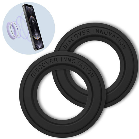 Nillkin SnapHold 2x Adhesive Magnetic Sticker Magnetic Holder Compatible with MagSafe Black
