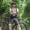 Rockbros RK20024XL Trägerhose mit XXXXL-Einsatz – schwarz