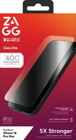 ZAGG InvisibleShield Glass Elite for iPhone 16 Pro Max