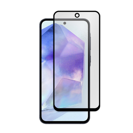 TELTECH SZKŁO HARTOWANE 6D SAMSUNG GALAXY M55 5G CZARNA RAMKA