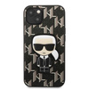 Oryginalne Etui IPHONE 13 MINI Karl Lagerfeld Hardcase Monogram Ikonik Patch czarne