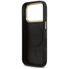 Guess Peony Hot Stamp MagSafe Case for iPhone 17 Pro - Black