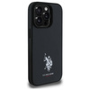 US Polo USHCP15XPGEK iPhone 15 Pro Max    6,7" czarny/black Leather Embroidered DH Color