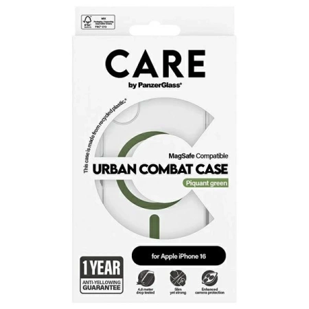 CARE by PanzerGlass Flagship Case iPhone 16 6.1&quot; green/green MagSafe 1369