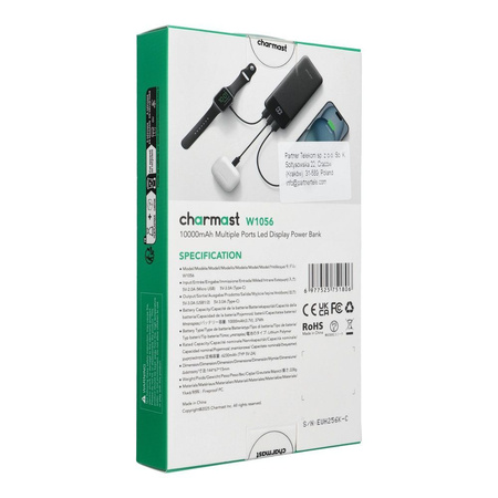 Powerbank 10000 mAh 3A W1056 czarny