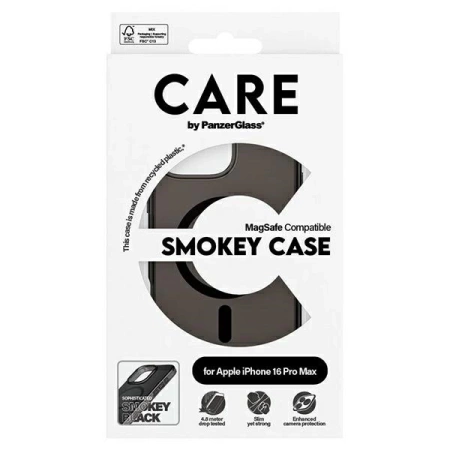 CARE by PanzerGlass Flaggschiff-Hülle iPhone 16 Pro Max 6,9&quot; rauch/rauchig MagSafe 1352