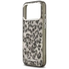 Karl Lagerfeld IML Leopard Pattern MagSafe Case for iPhone 17 Pro Max - Brown