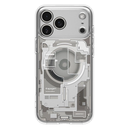 Etui Spigen Ultra Hybrid MagSafe na iPhone 17 Pro Neo One - przezroczyste