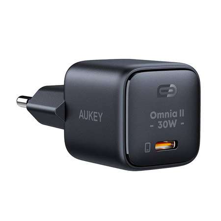 Ładowarka sieciowa Aukey PA-B1L,USB-C, 30W  (czarna)