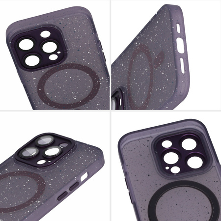 Tel Protect Magnetic Splash Frosted Case do Iphone 15 Plus Fioletowy