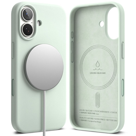 RINGKE SILICONE MAGNETIC MAGSAFE IPHONE 17 SOFT MINT