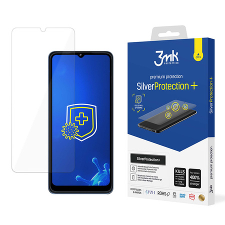 3MK Silver Protect+ T-Mobile T Phone 5G / Revvl 6 5G Folia Antymikrobowa montowana na mokro