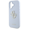 Schutzhülle IPHONE 16 Guess Grained Big 4G Logo Small Classic Logo blau