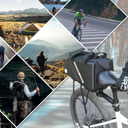 Torba Rockbros 30140090001 rowerowa na bagażnik 11,6l - czarna