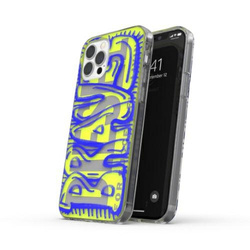Diesel Snap Case Clear AOP iPhone 12 ProMax niebiesko-limonkowy/blue-lime 42565