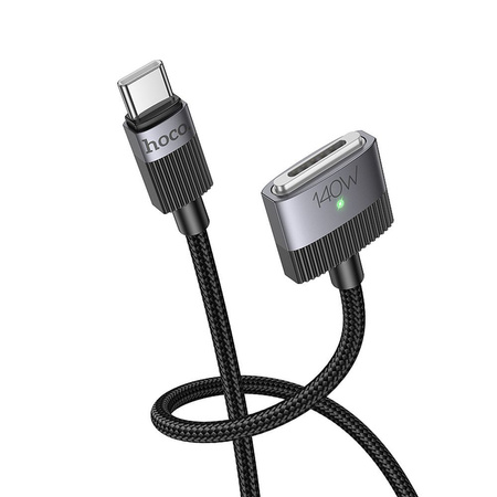 Kabel USB C do Mag3 Hoco 5A 140W magnetyczny 1,8 m U141 czarny