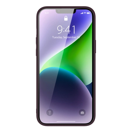 Dux Ducis Yolo etui iPhone 14 Plus elegancki pokrowiec ze skóry ekologicznej fioletowy
