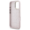 Original Case IPHONE 16 Guess Hardcase Silicone Logo Strass 4G (GUHCP16SM4DGPP) light pink