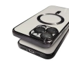 Handyhülle Metal MagS iPhone 16 Plus Schwarz