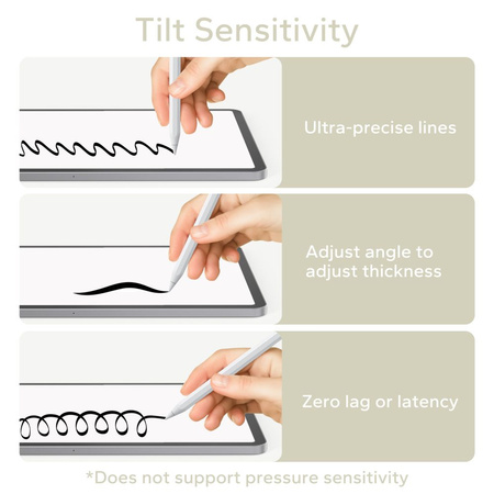 Tech-Protect Digital Magnetic Stylus Pen 3 Magnetstift für iPad-Tablet – Weiß