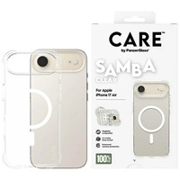 CARE by PanzerGlass Modisches Samba Case mit weißem MagSafe für iPhone Air - Transparent