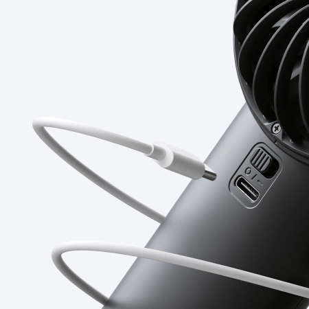 Mini wentylator Jisulife Handheld Fan Life4 5000mAh przenośny wiatraczek USB - czarny