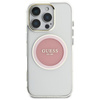 Guess IML Metal Colored Circle Classic Logo MagSafe - Etui do iPhone 16 Pro Max (różowy)