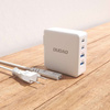 GaN 100W 2 x USB-C / 2 x USB Schnellladegerät Dudao A100EU – weiß
