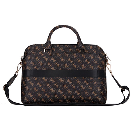 Torba LAPTOP 15" Guess New 4G Zipper Pocket Triangle Logo czarne