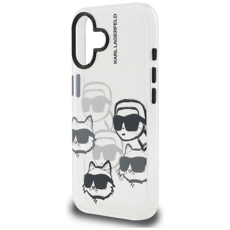 KARL LAGERFELD futerał do IPHONE 16 KLHCP16SHMCHKCT (IML Multi K&C Head Pattern)