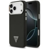 Etui Guess Grained Triangle Logo MagSafe na iPhone 17 Pro Max - czarne