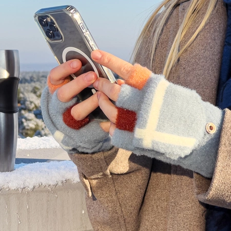 Women's/children's winter phone gloves - black