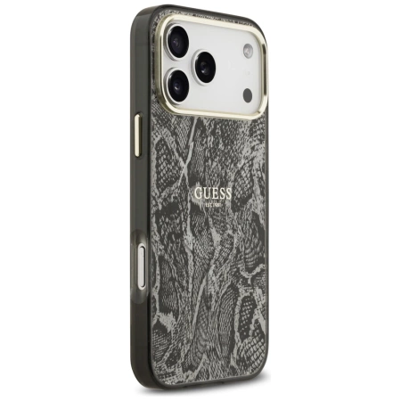 Guess Python Pattern MagSafe Case für iPhone 17 Pro Max - Schwarz