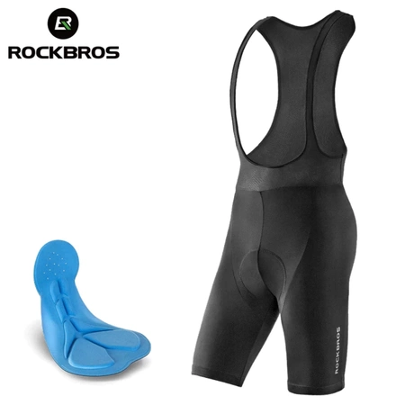 Rockbros RK2002XL Trägerhose mit XL-Polster – Schwarz