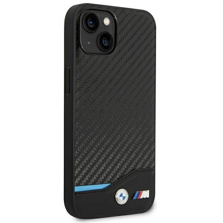 Hülle BMW BMHCP14S22NBCK iPhone 14 6.1 &quot;schwarz / schwarzes Leder Carbon