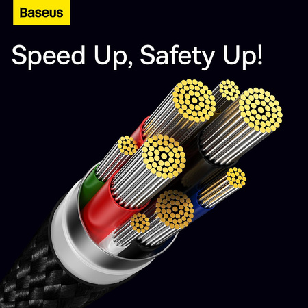 BASEUS kabel Typ C do Typ C Power delivery 100W Glimmer Series CADH000801 2m czarny