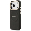 Guess Peony Hot Stamp MagSafe Case for iPhone 17 Pro - Black