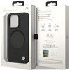 Original Handyhülle IPHONE 14 PRO BMW Signature Liquid Silicone MagSafe (BMHMP14LSILBK2) schwarz