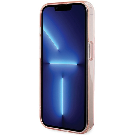 Karl Lagerfeld KLHMP15XHMRSCHP iPhone 15 Pro Max 6,7&quot; rosa/rosa Hardcase Ringständer Choupette Head MagSafe