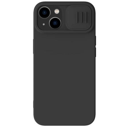 Nillkin CamShield Silky Silicone Case for iPhone 15 Plus with Camera Protector - Black