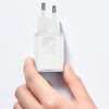 Baseus Super Si szybka ładowarka sieciowa Quick Charge 3.0 Power Delivery 25W 3A + Kabel USB Typ C - USB Typ C 3A 1m biały (TZCCSUP-L02)