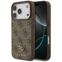 Guess 4G Small Classic Logo MagSafe Hülle für iPhone 17 Pro – braun