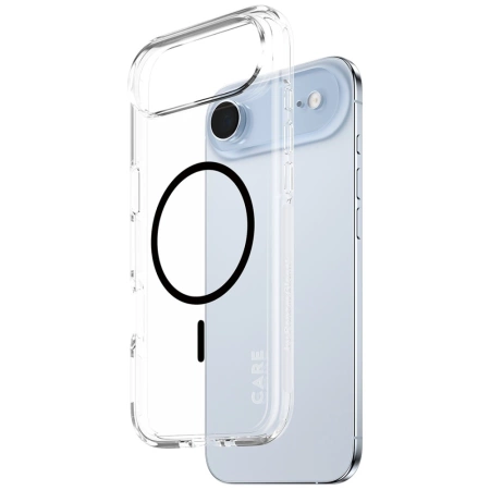 CARE by PanzerGlass Flagship Urban Explorer Case w. Black MagSafe for iPhone Air - Transparent